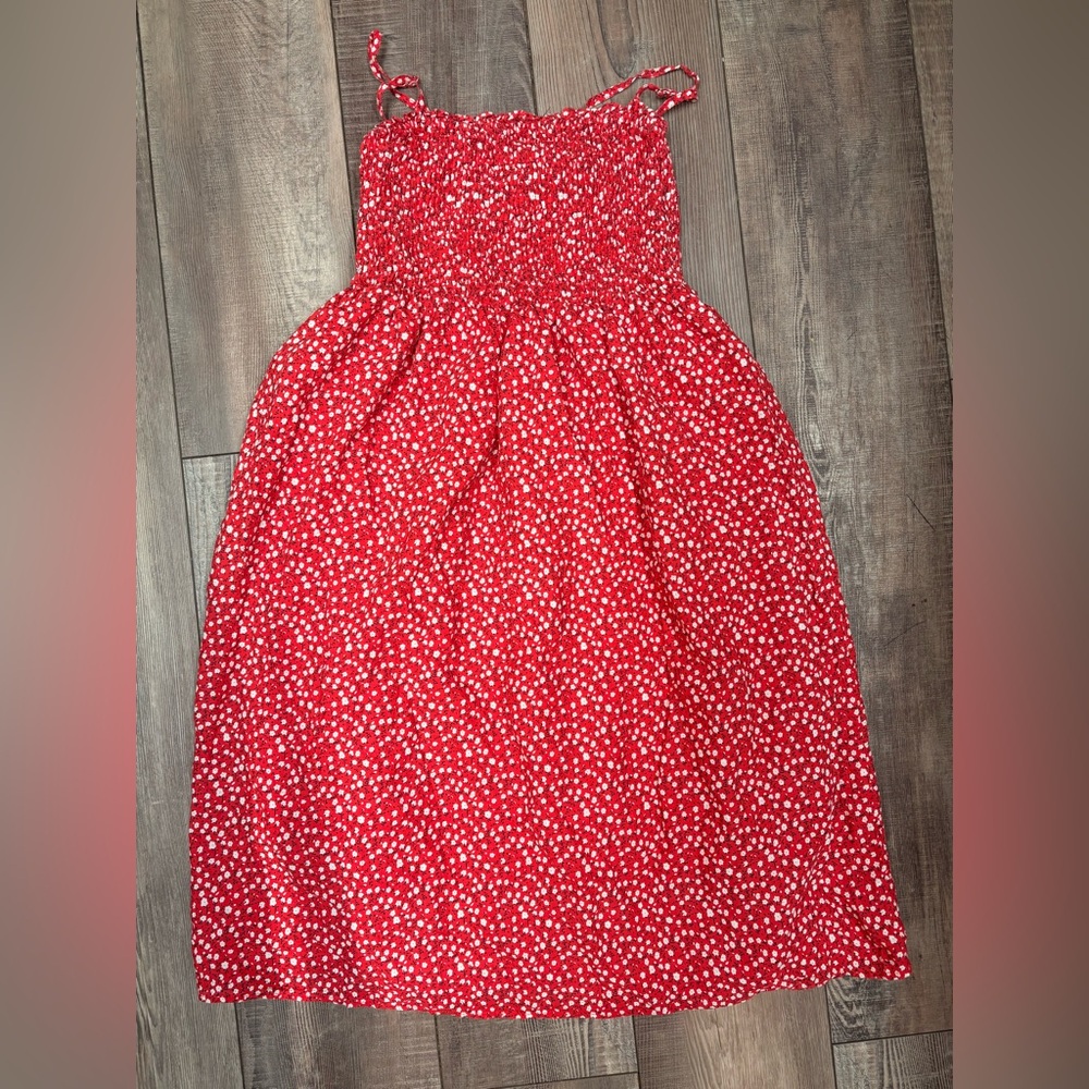 Chic Red Floral Mini Dress